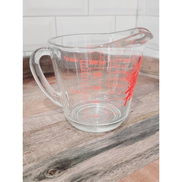 Vintage Fire King Commemorating 50 Years Anchor Hocking Measuring 2 Cups - Picture 4 of 12